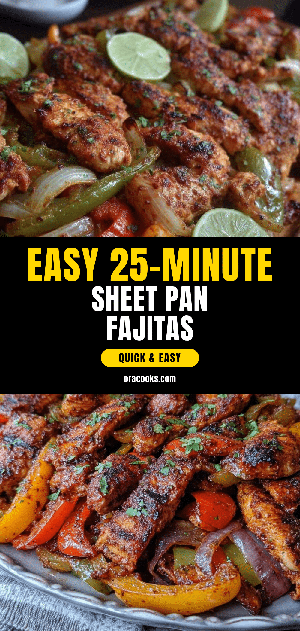 easy 25-minute sheet pan fajitas recipe