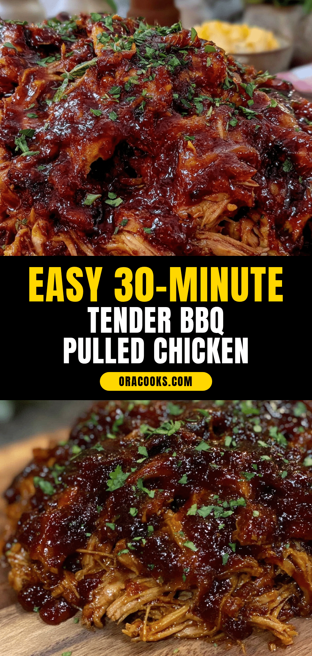 easy 30-minute BBQ pulled chicken recipe recipe