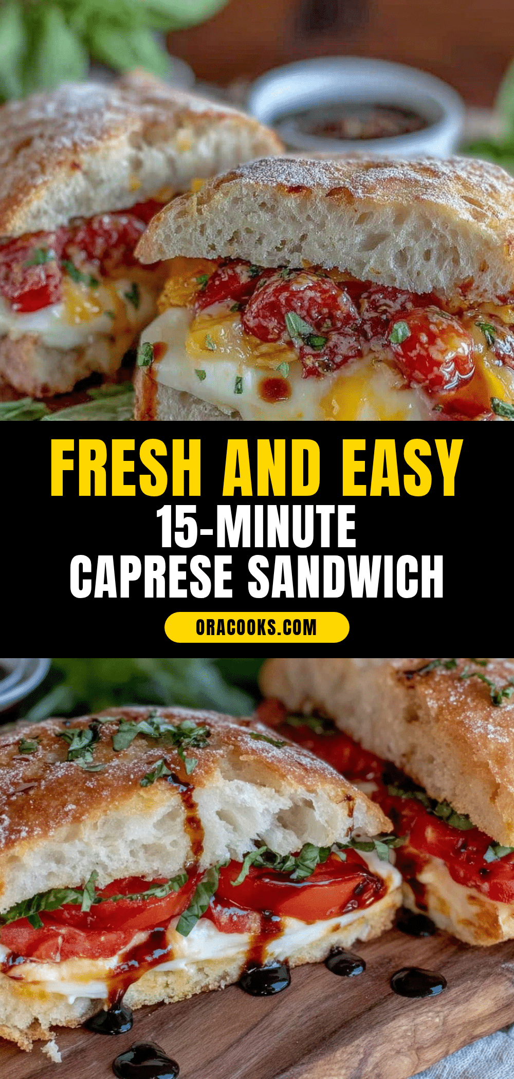easy caprese sandwich recipe