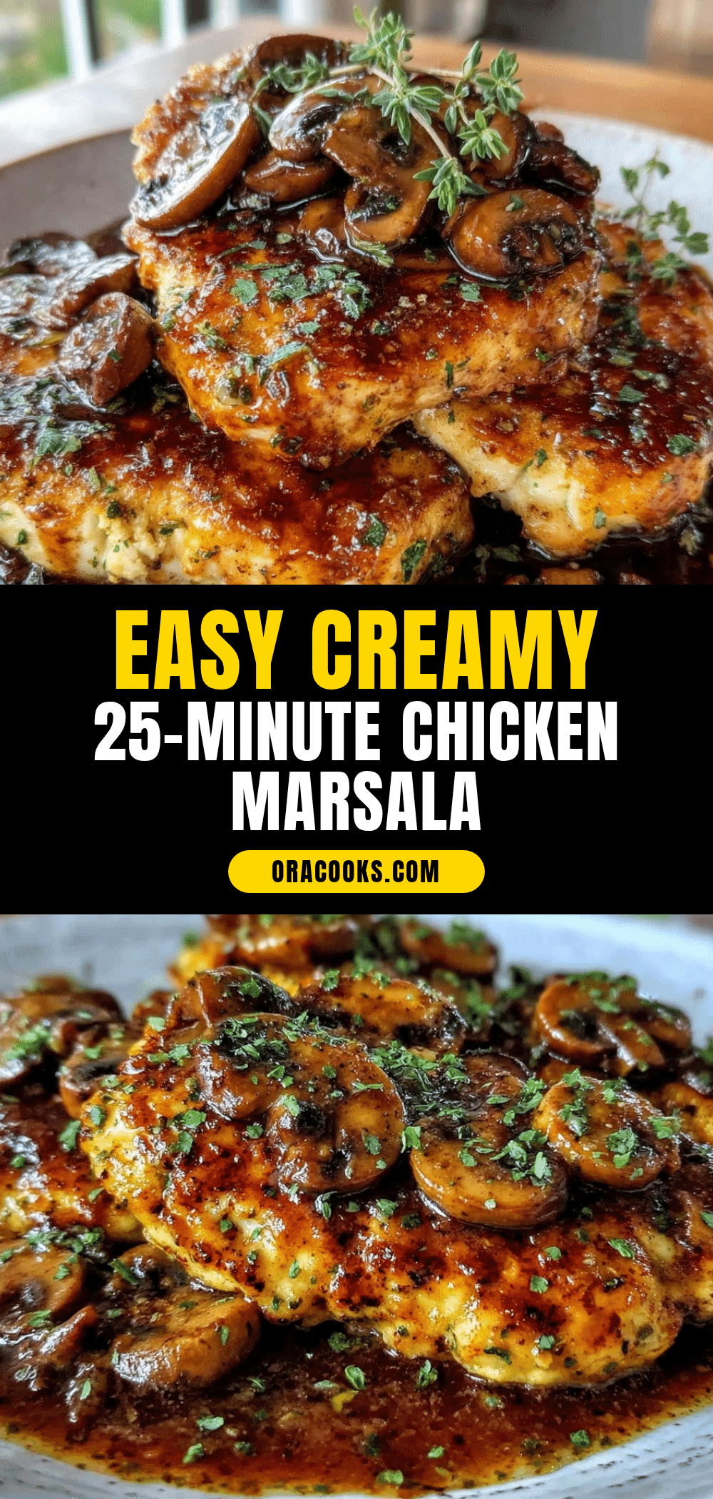Easy Creamy Chicken Marsala recipe