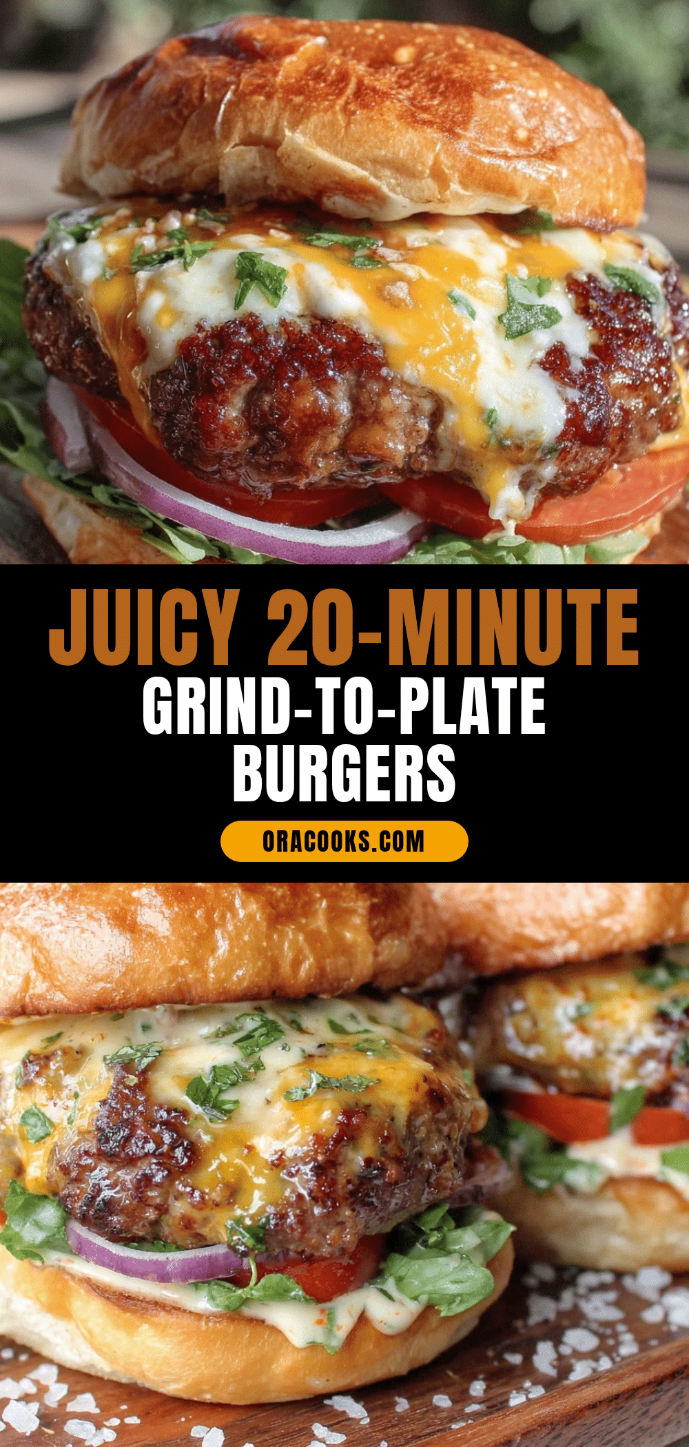 quick 20-minute burgers recipe