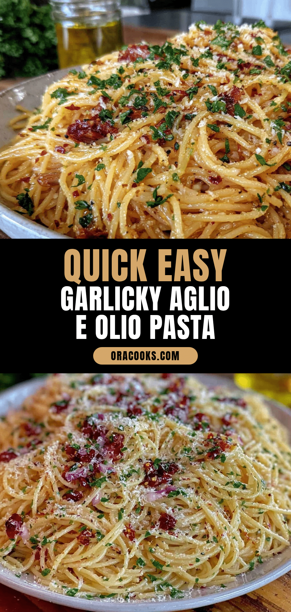 quick aglio e olio pasta recipe