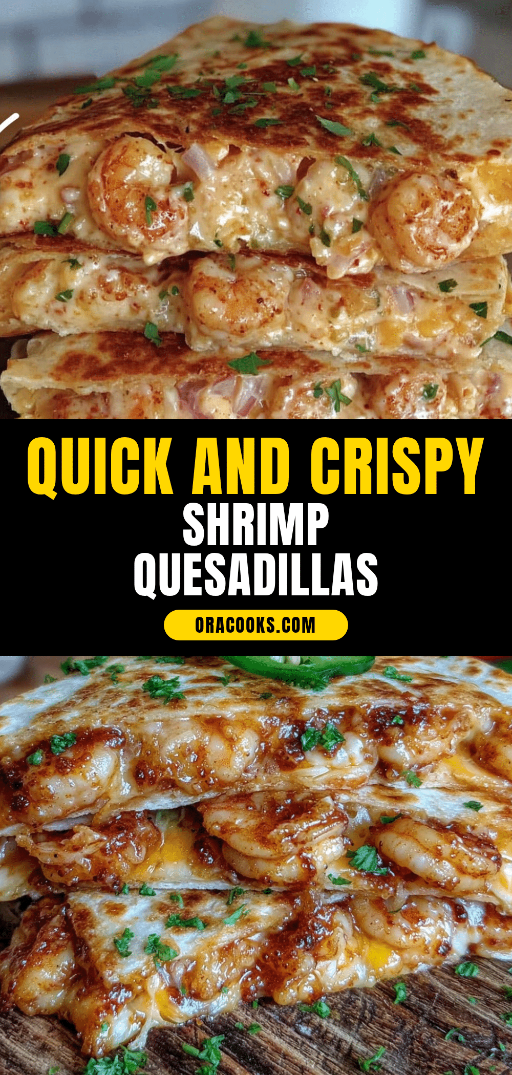 quick crispy shrimp quesadillas recipe