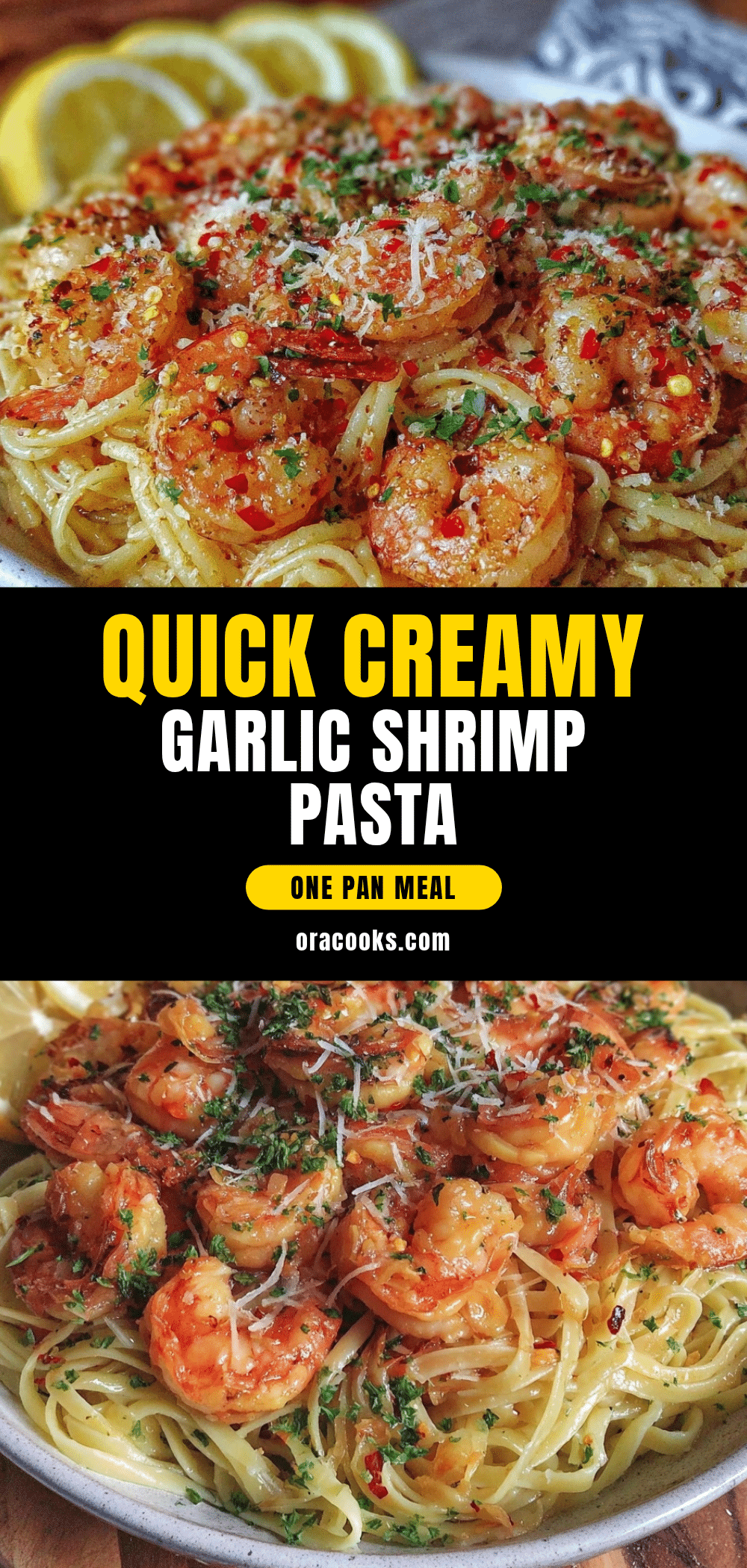 quick garlic shrimp pasta recipe