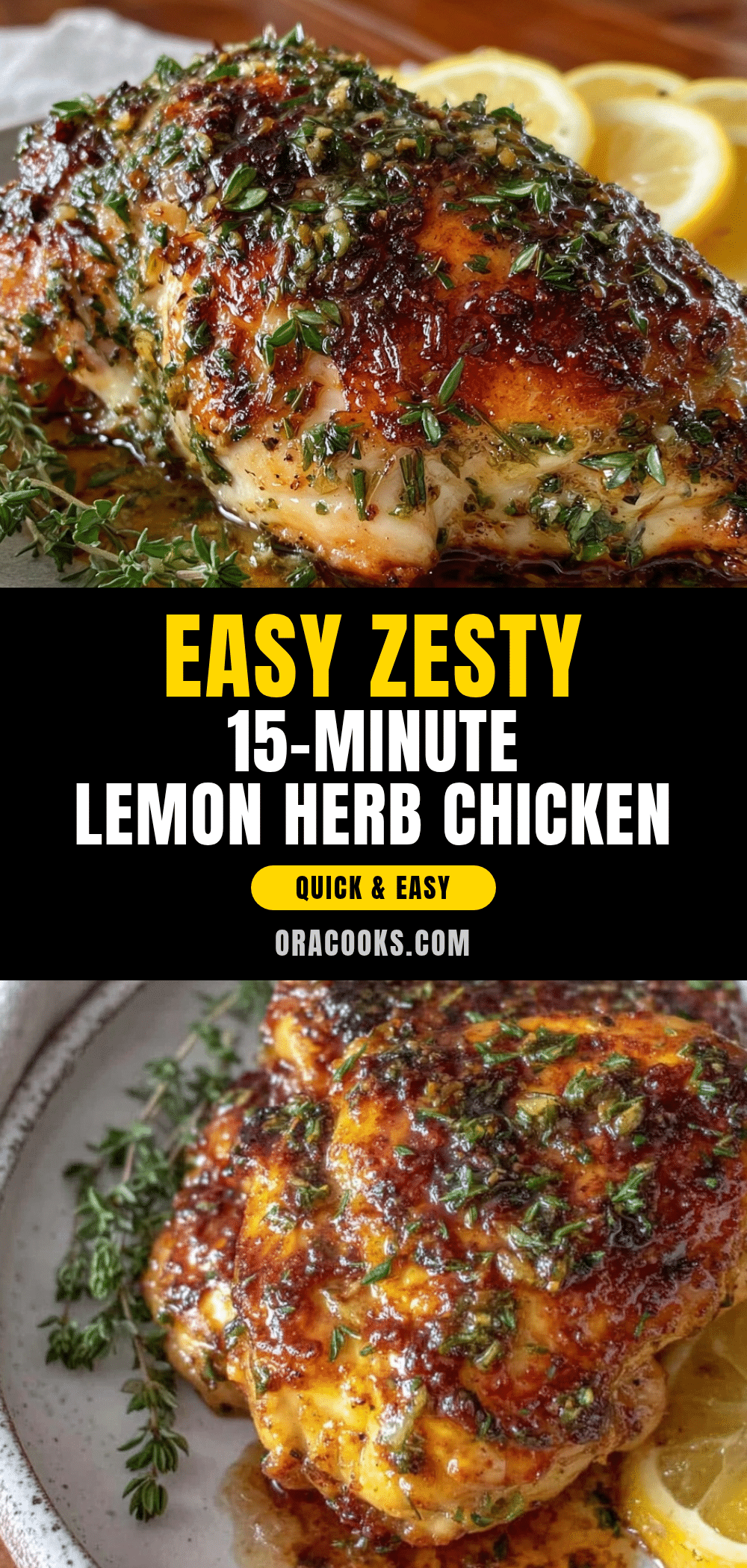 quick lemon herb chicken recipe
