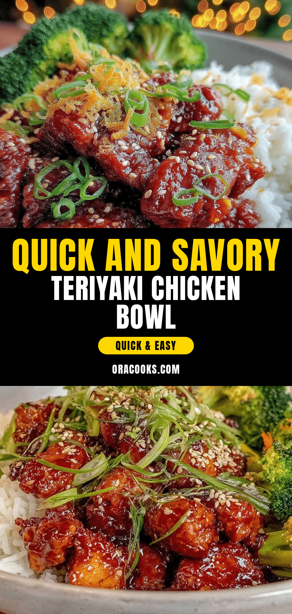 quick teriyaki chicken bowl recipe