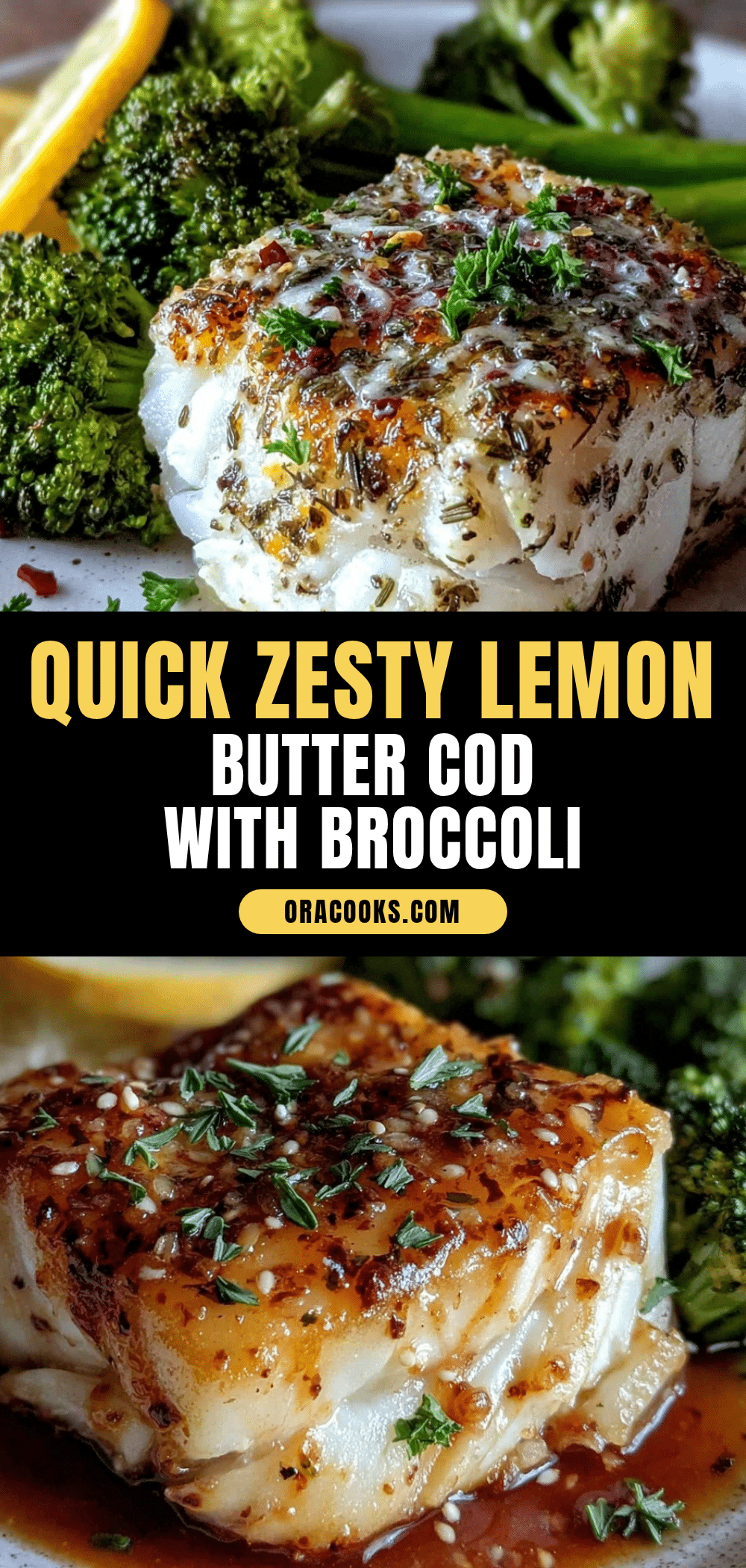 quick zesty lemon butter cod recipe