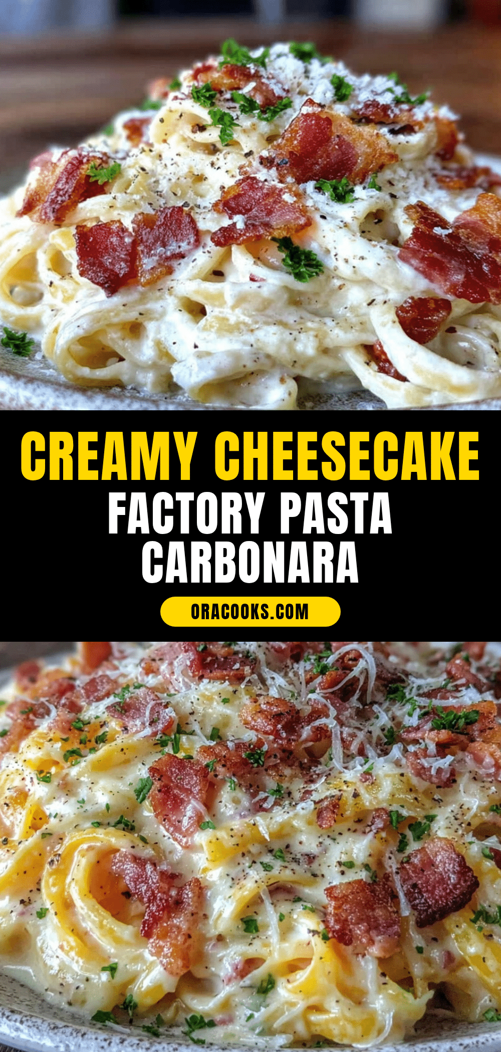 Creamy Cheesecake Factory Pasta Carbonara Recipe recipe