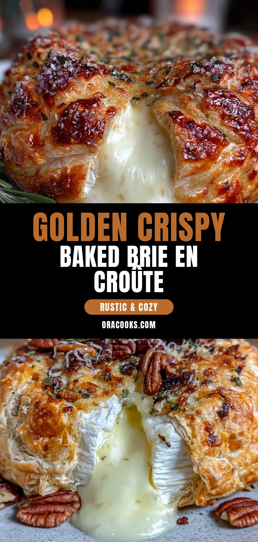 crispy baked brie en croûte recipe