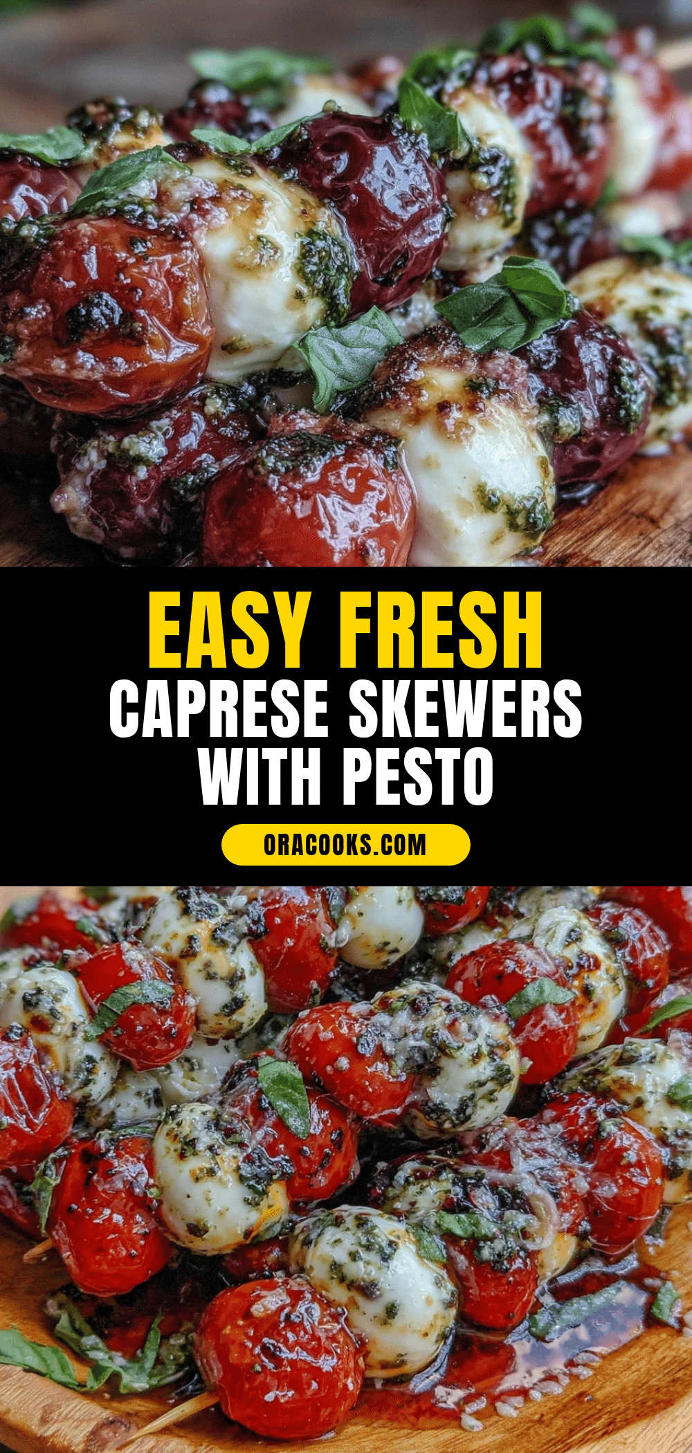 Easy 5-Ingredient Caprese Skewers recipe