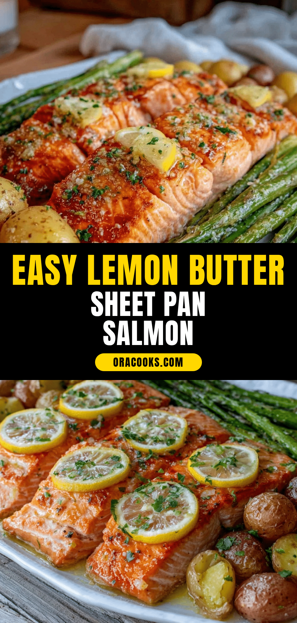 Easy 5-Ingredient Sheet Pan Salmon recipe