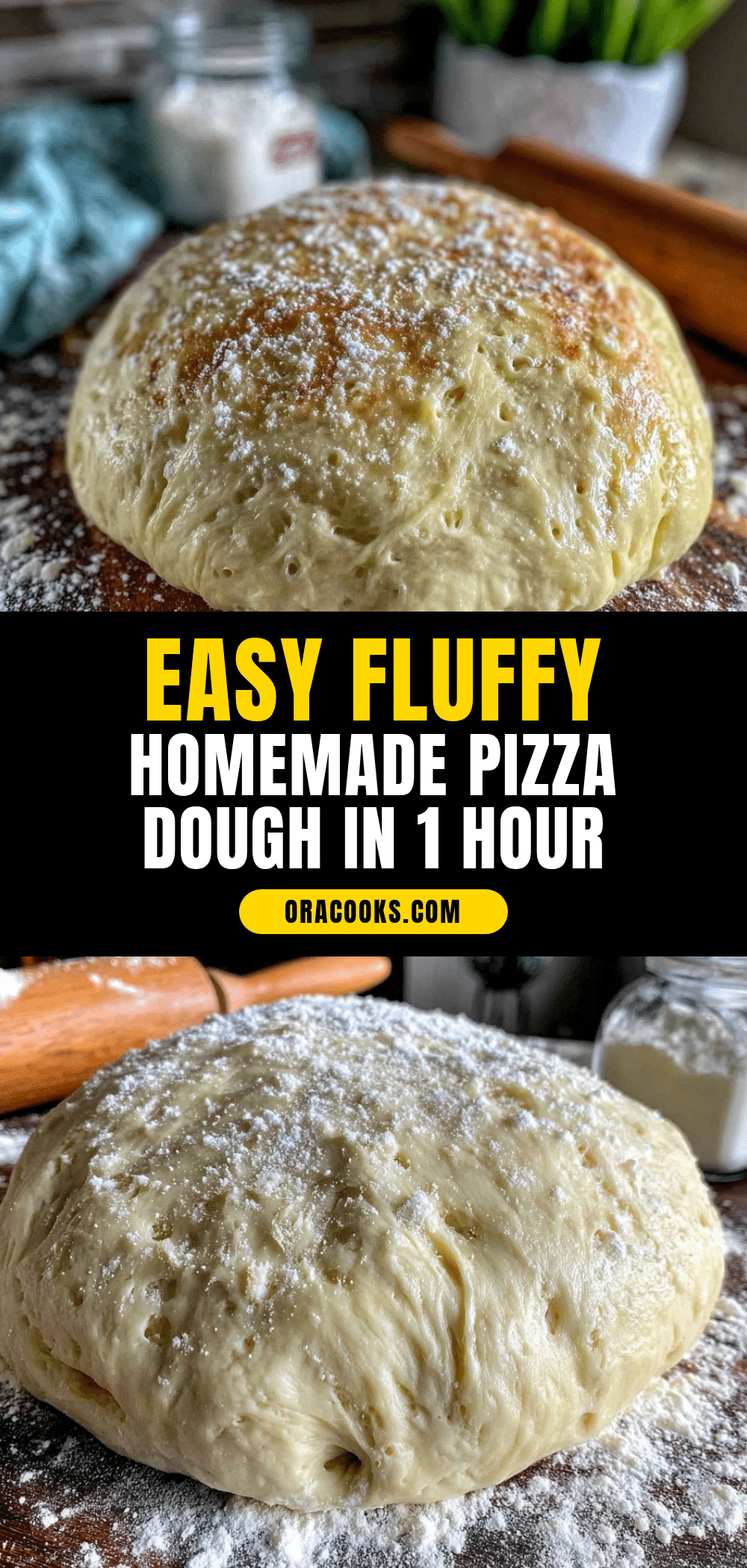 easy fluffy beginner homemade pizza dough recipe