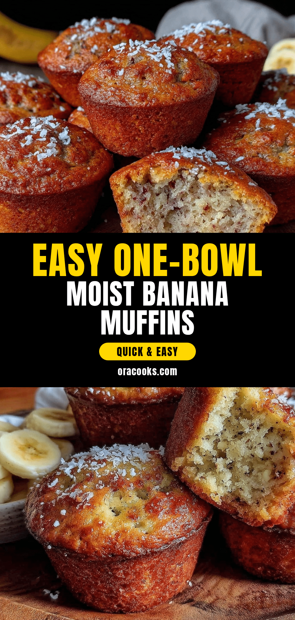 easy one-bowl banana muffins recipe