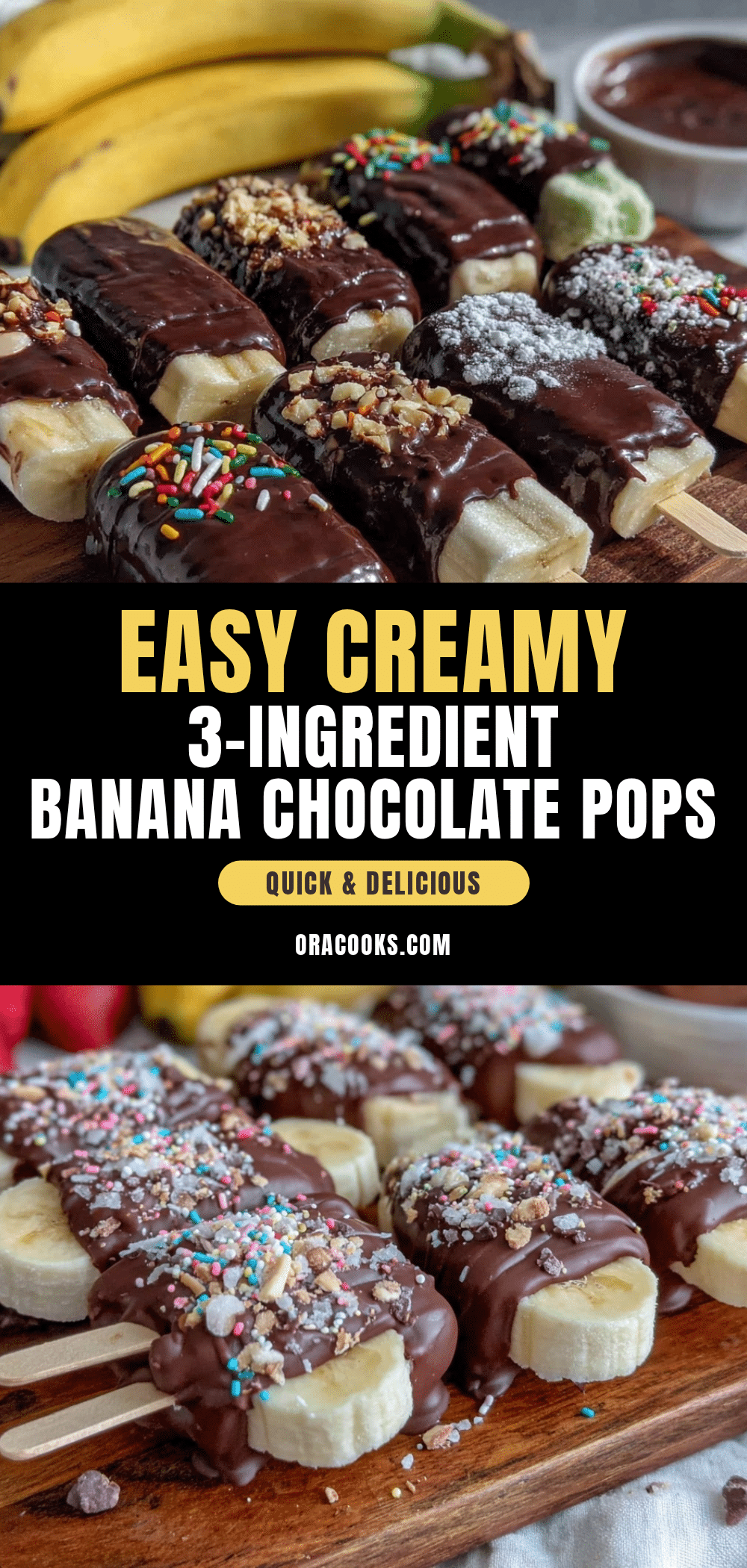frozen banana pops recipe