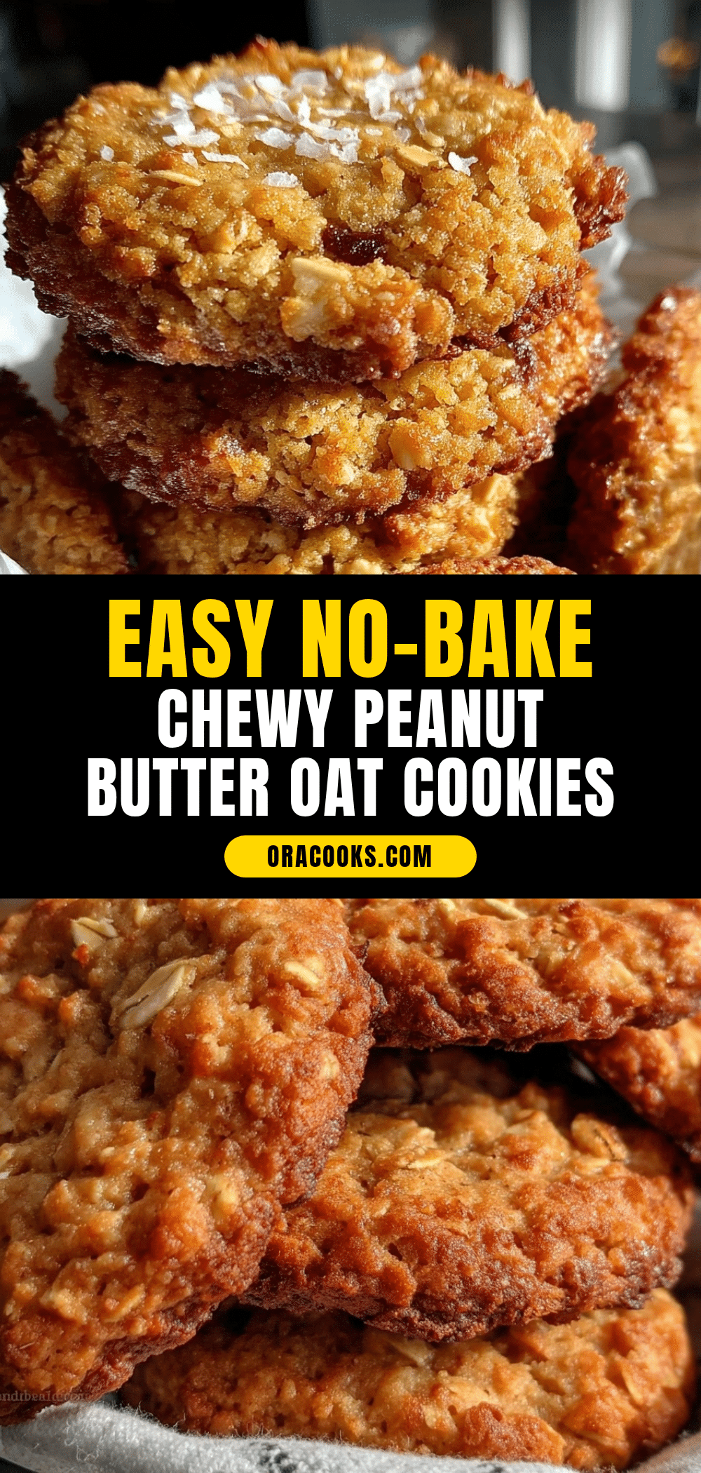 no-bake peanut butter oat cookies recipe
