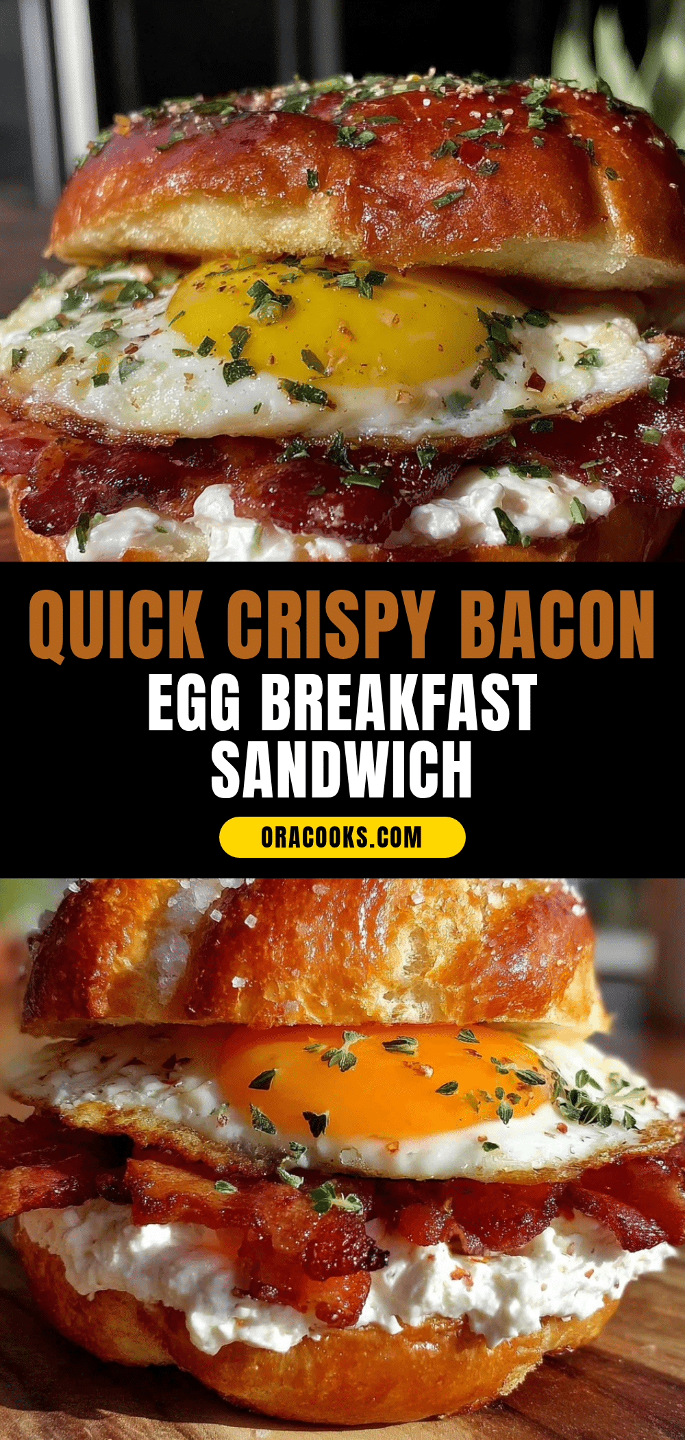 quick crispy bacon and fried egg breakfast sandwich recipe
