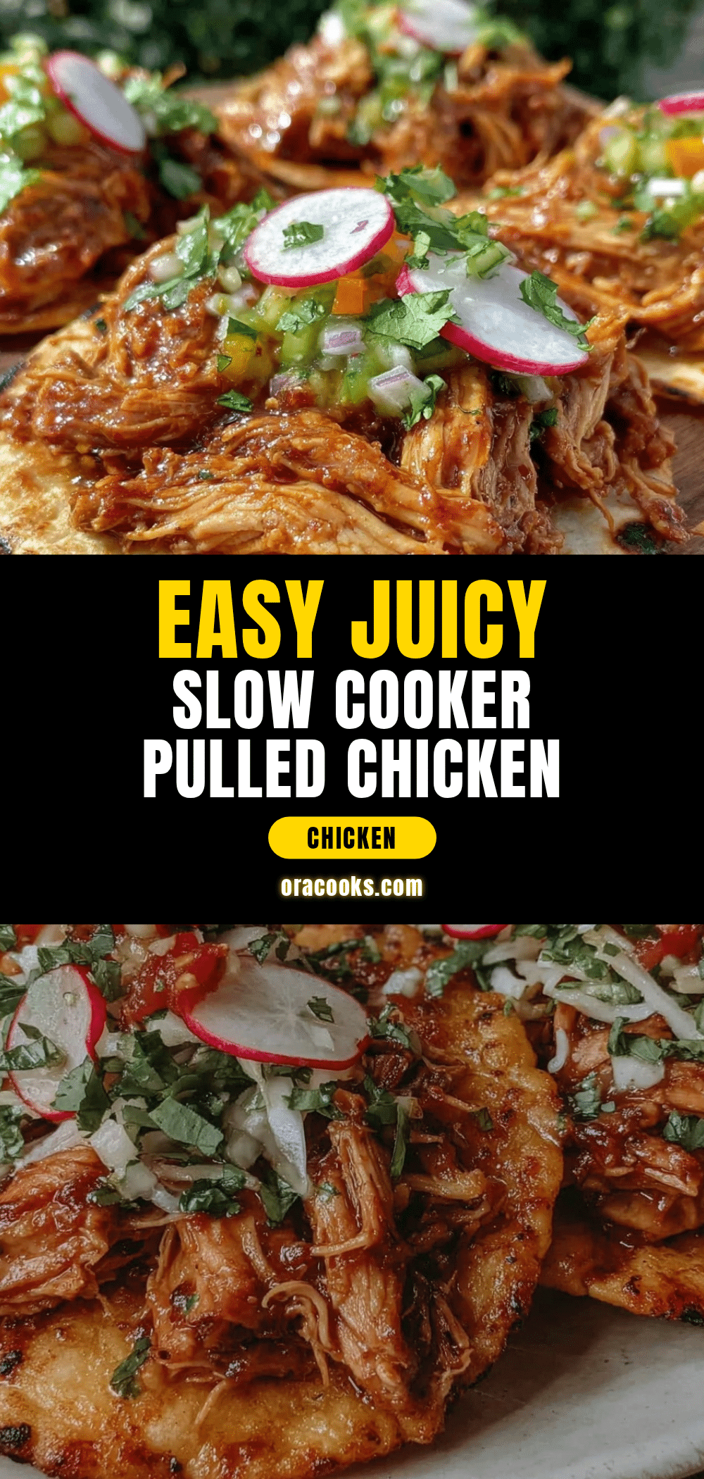 slow cooker pulled chicken thighs recipe