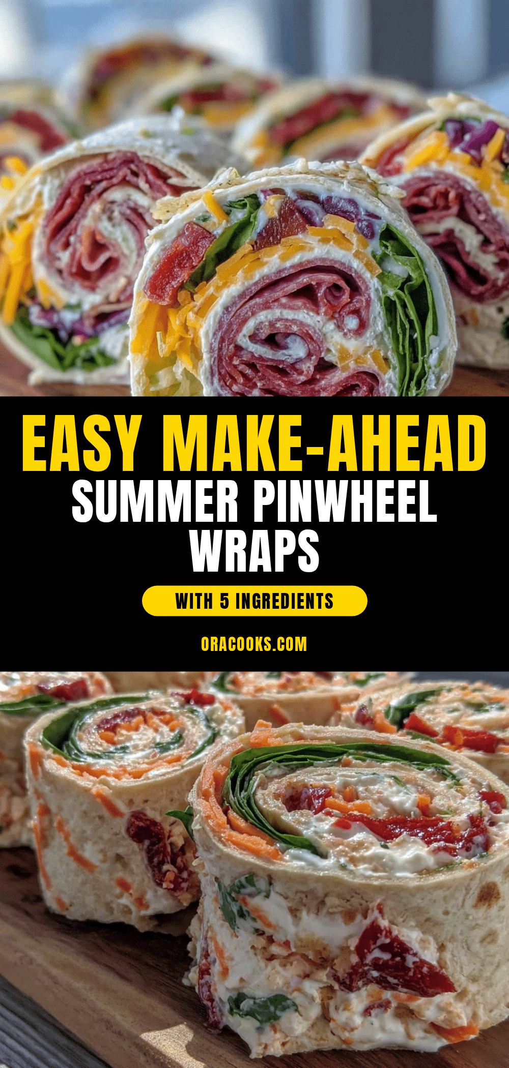 summer party pinwheel wraps recipe