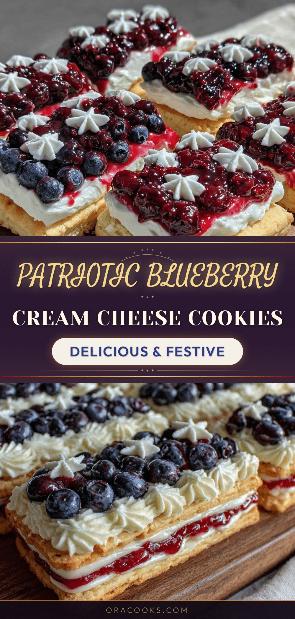 blueberry cream cheese flag cookies recipe