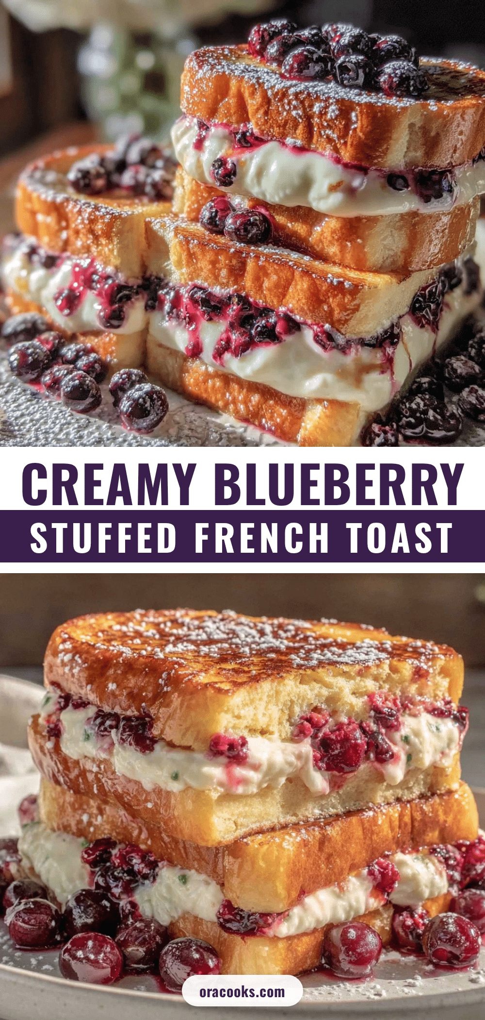 blueberry cream cheese stuffed french toast recipe
