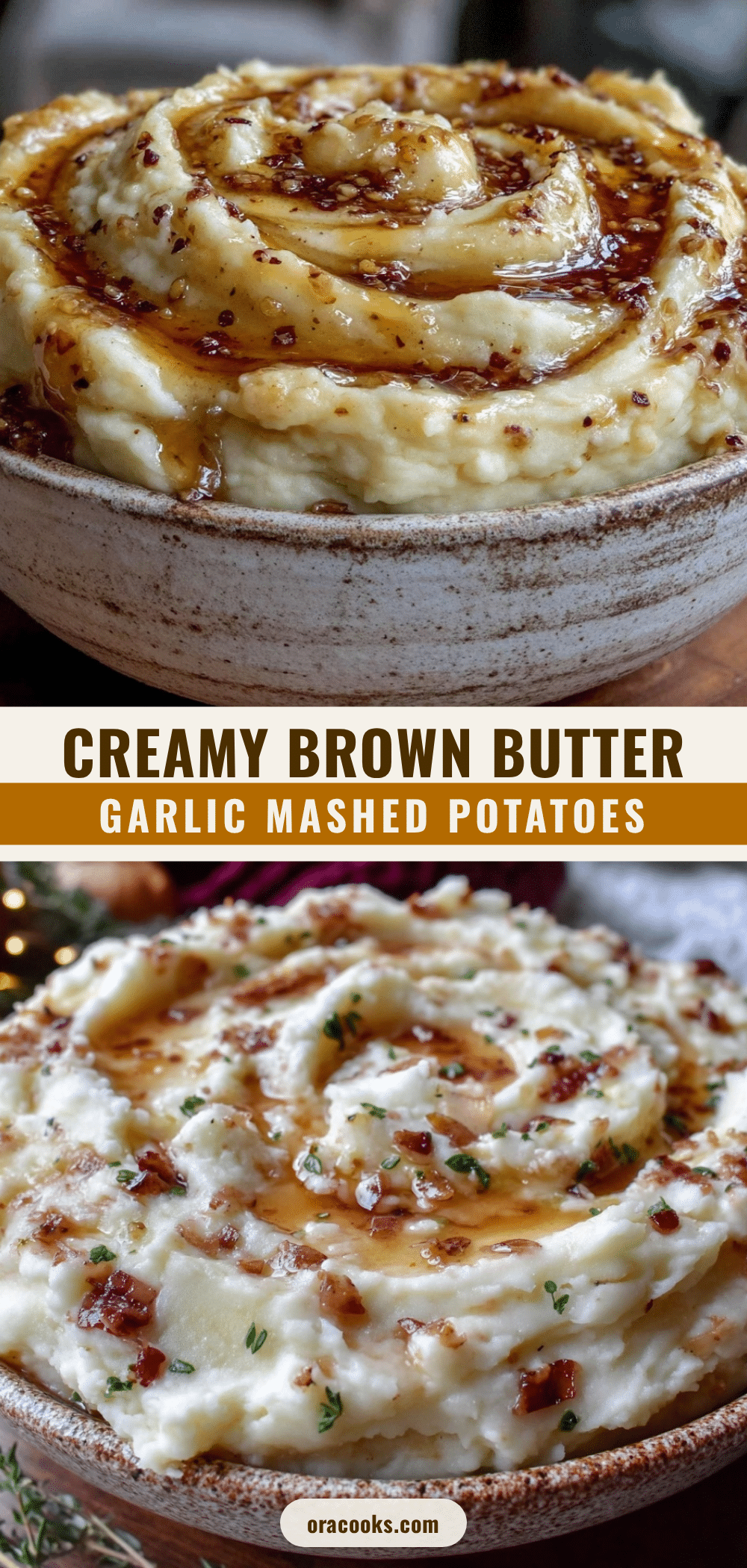 brown butter garlic mashed potatoes recipe