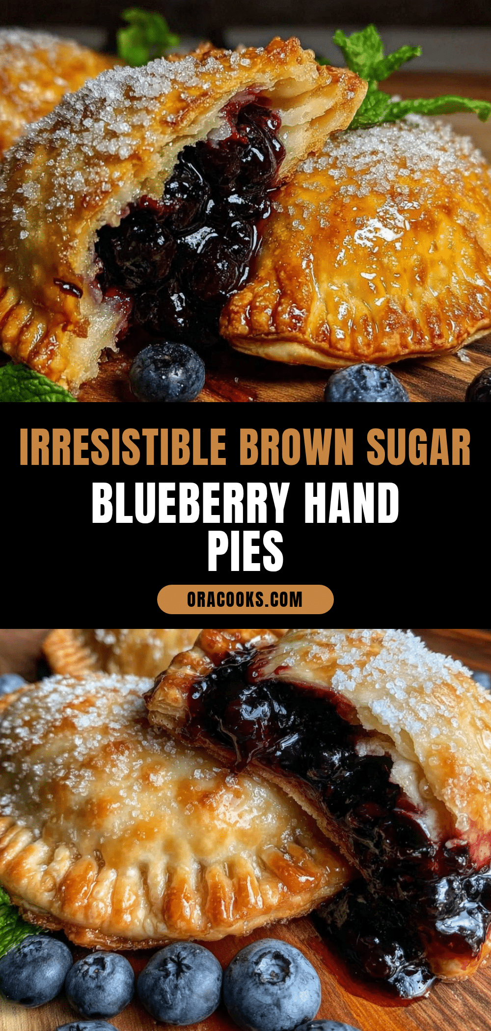 brown sugar blueberry hand pies recipe