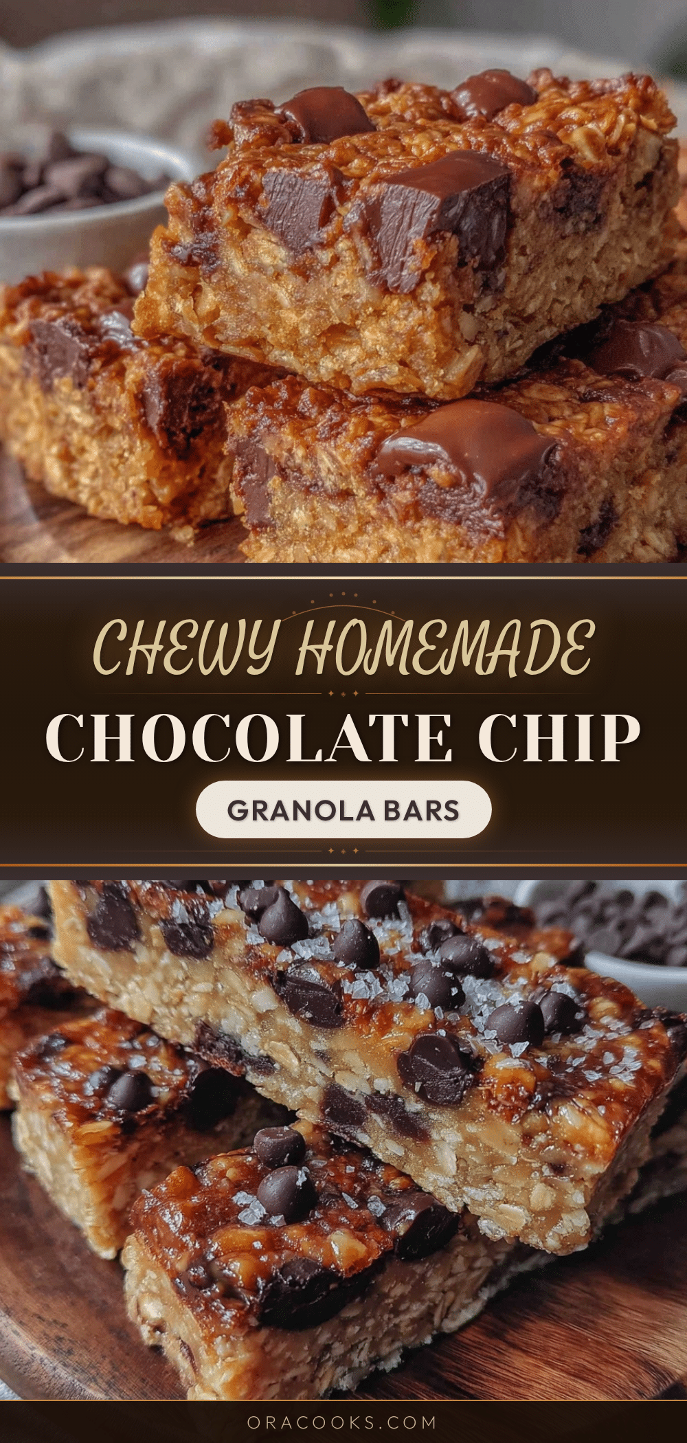chewy homemade chocolate chip granola bars recipe