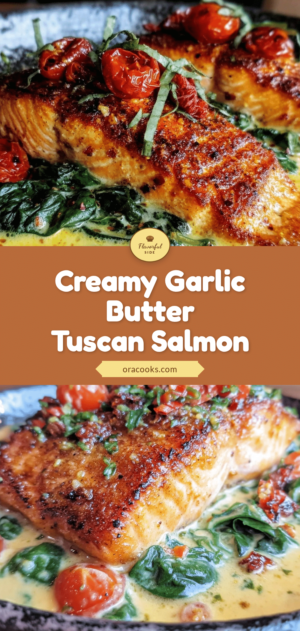 creamy garlic butter tuscan salmon recipe