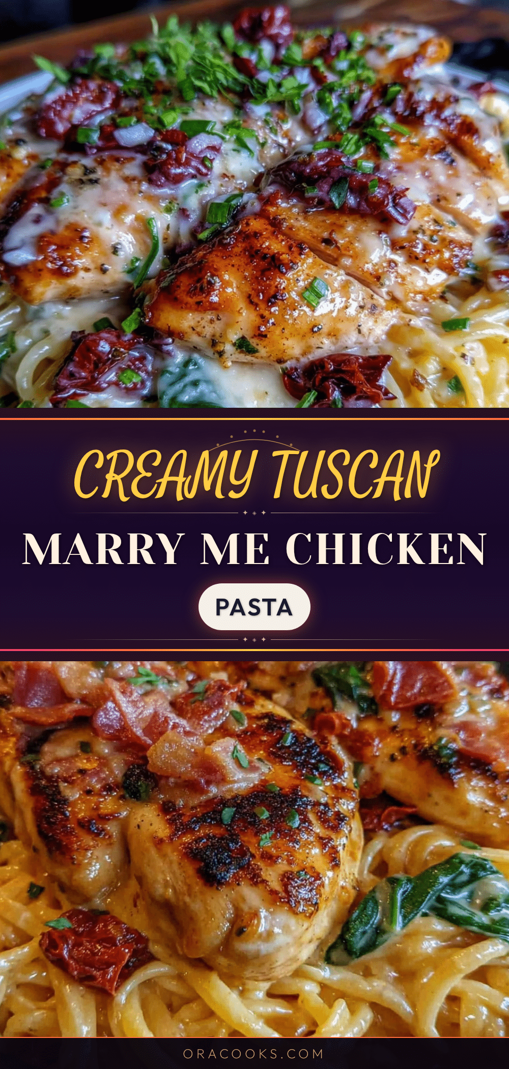 creamy marry me chicken pasta recipe