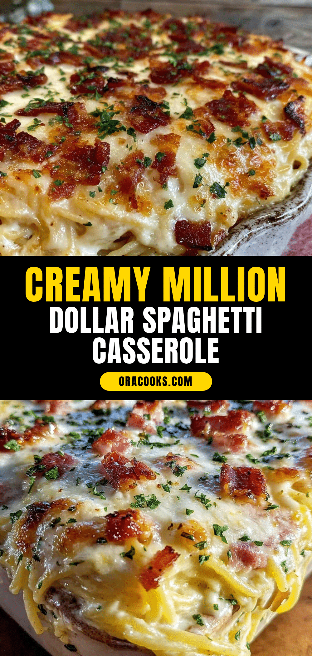 creamy million dollar spaghetti casserole recipe