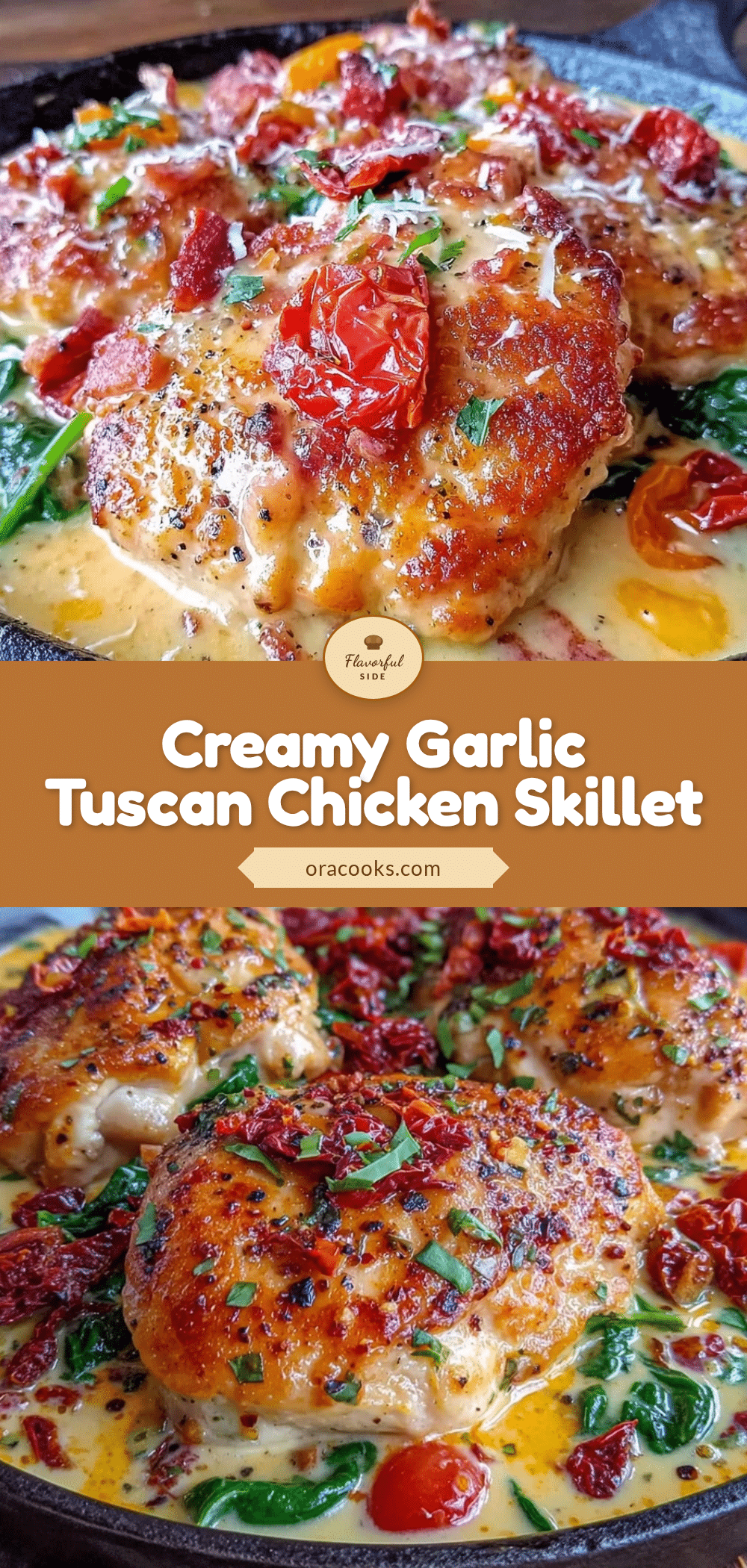 Creamy Tuscan Chicken Skillet recipe