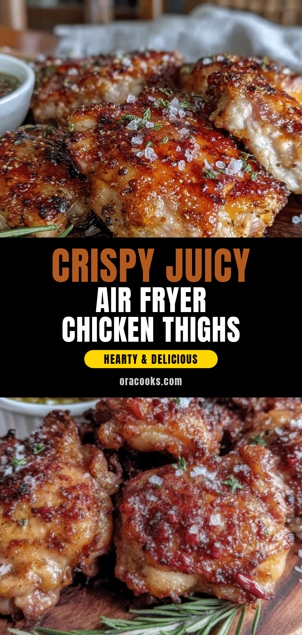 crispy air fryer chicken thighs recipe