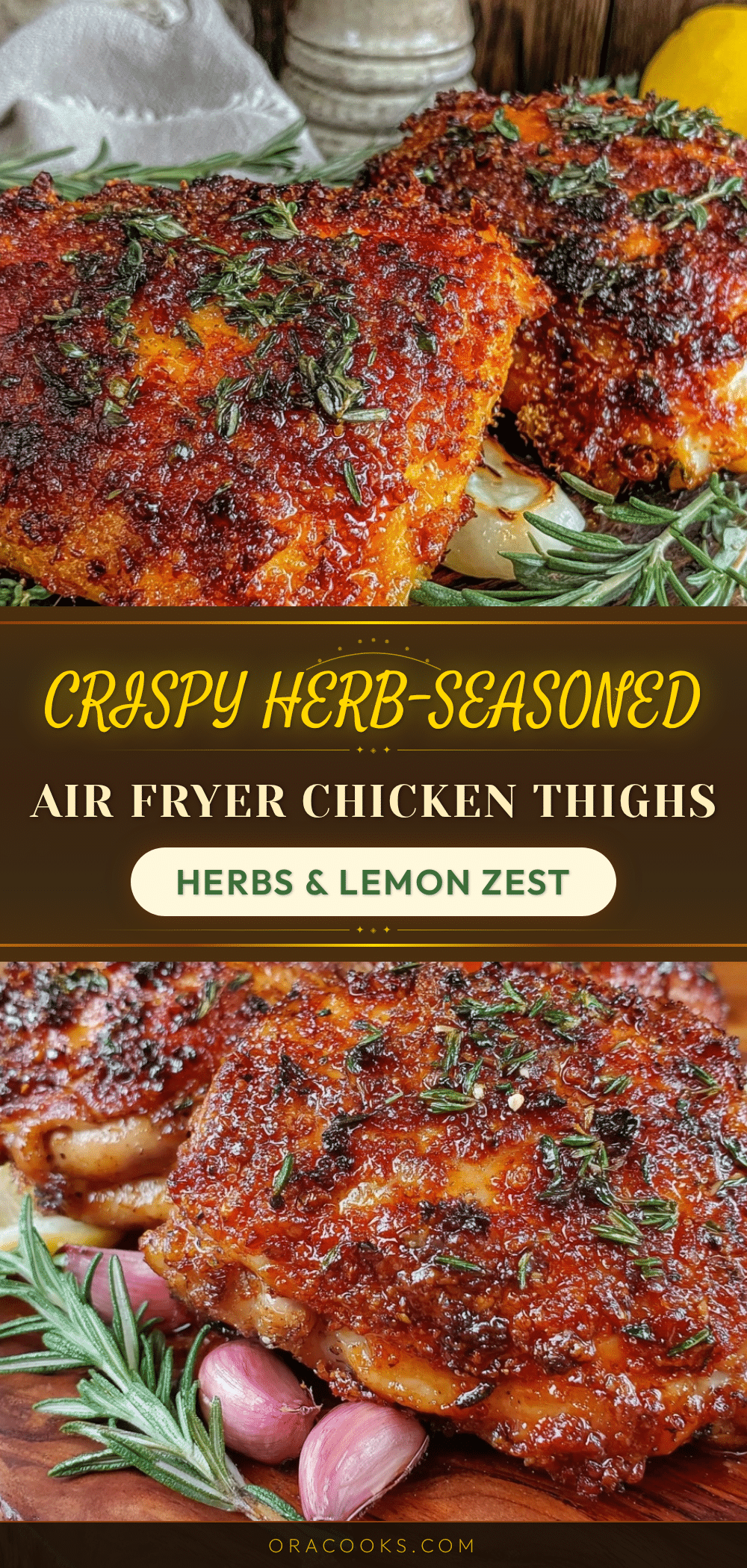 crispy air fryer chicken thighs recipe