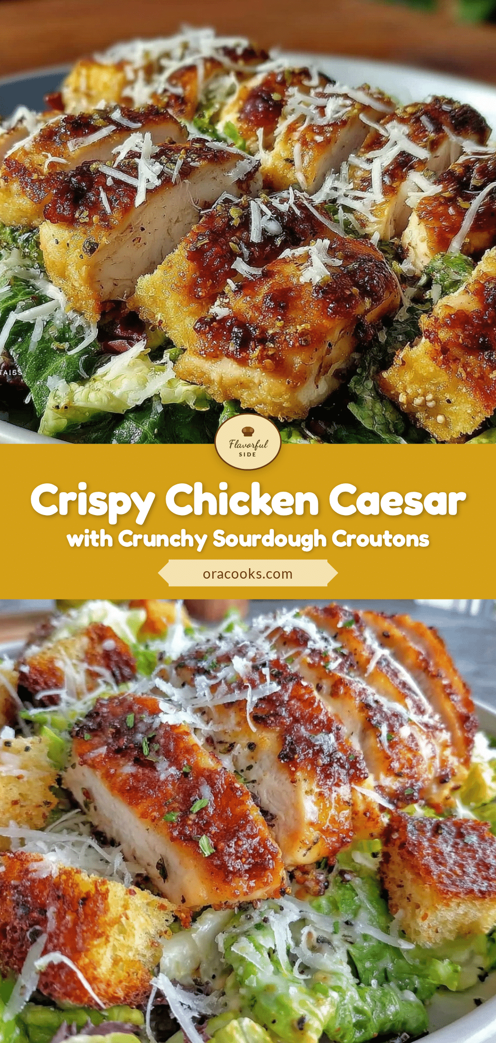 crispy chicken caesar salad recipe