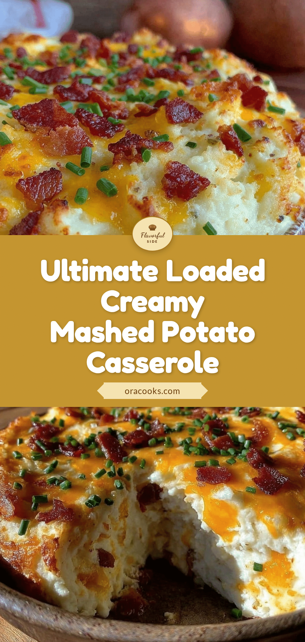 crispy loaded mashed potato casserole recipe