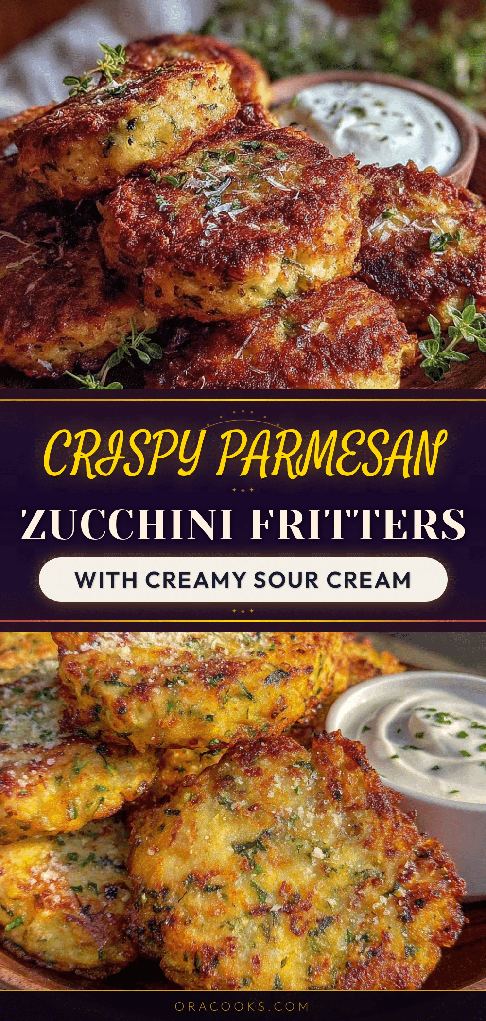 crispy parmesan zucchini fritters recipe