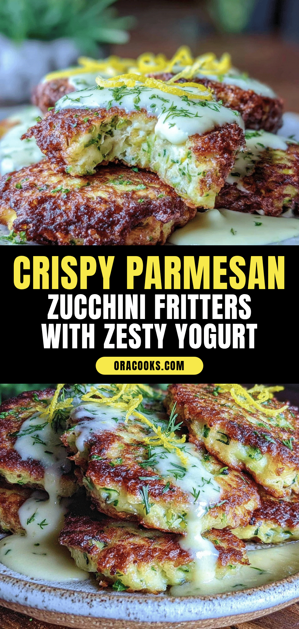 crispy parmesan zucchini fritters recipe
