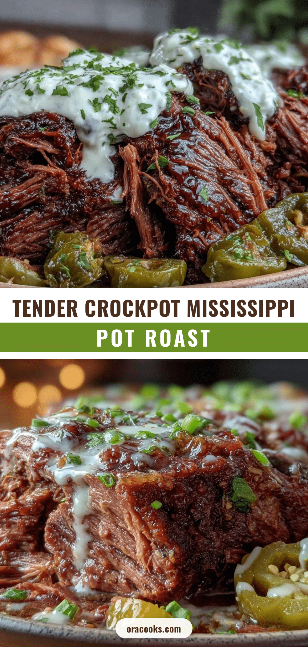 Crockpot Mississippi Pot Roast recipe