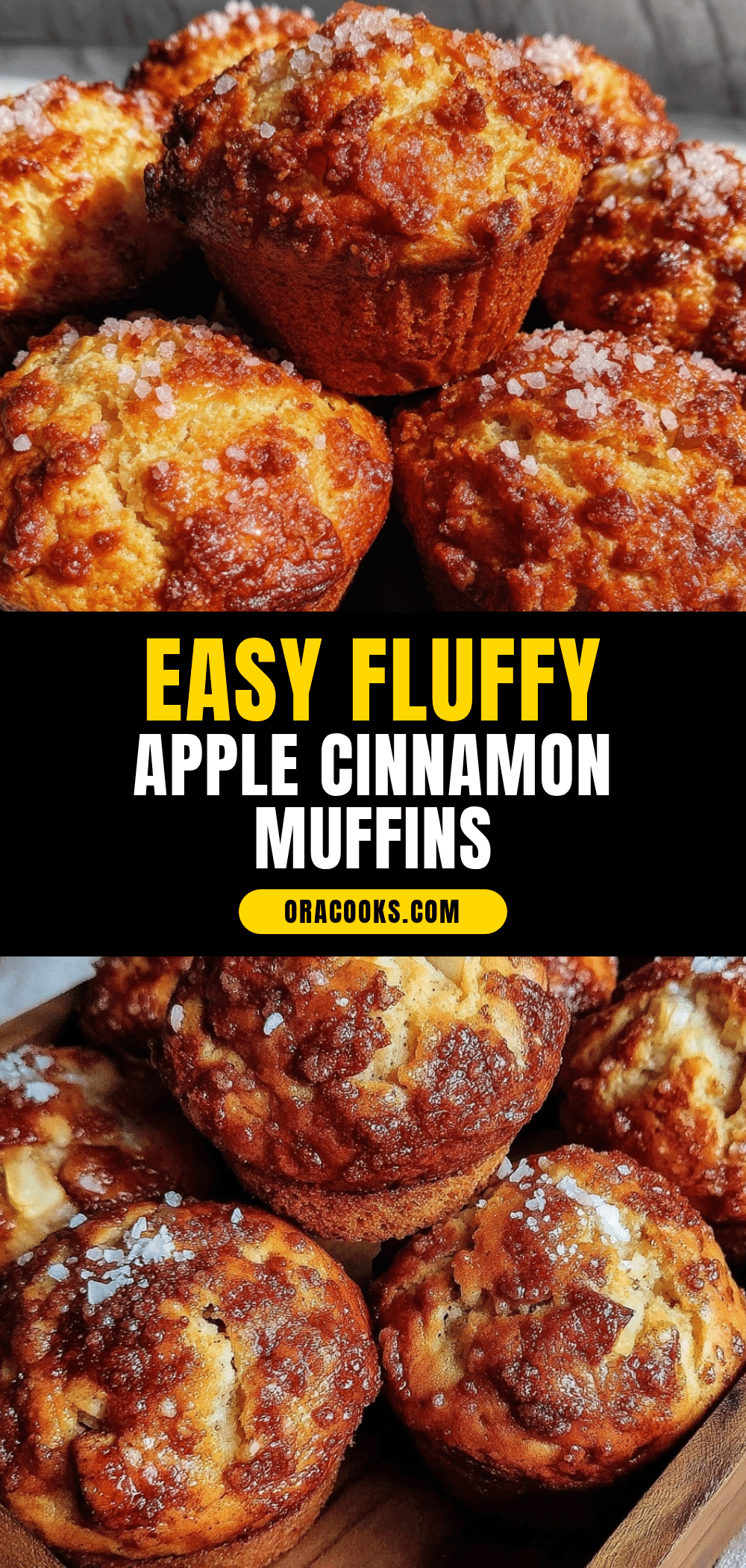 easy fluffy apple cinnamon muffins recipe