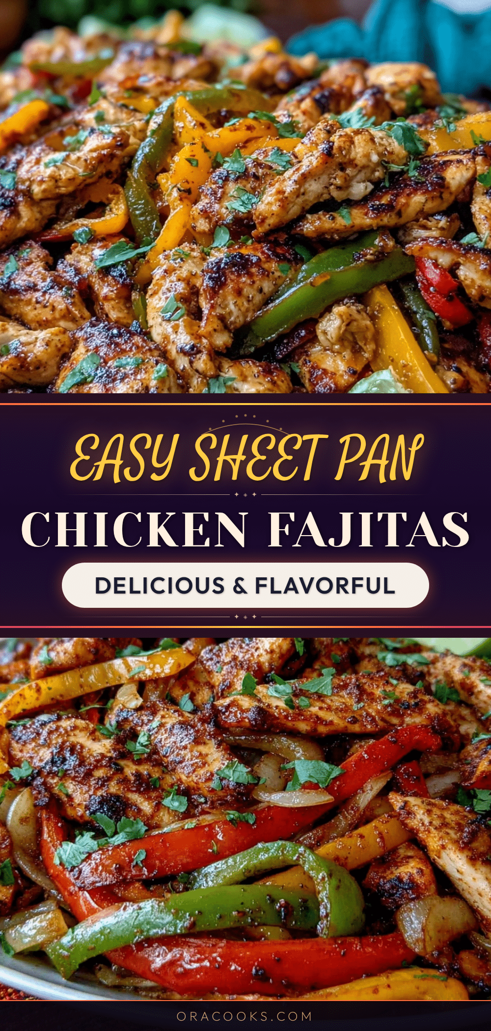 easy sheet pan chicken fajitas recipe
