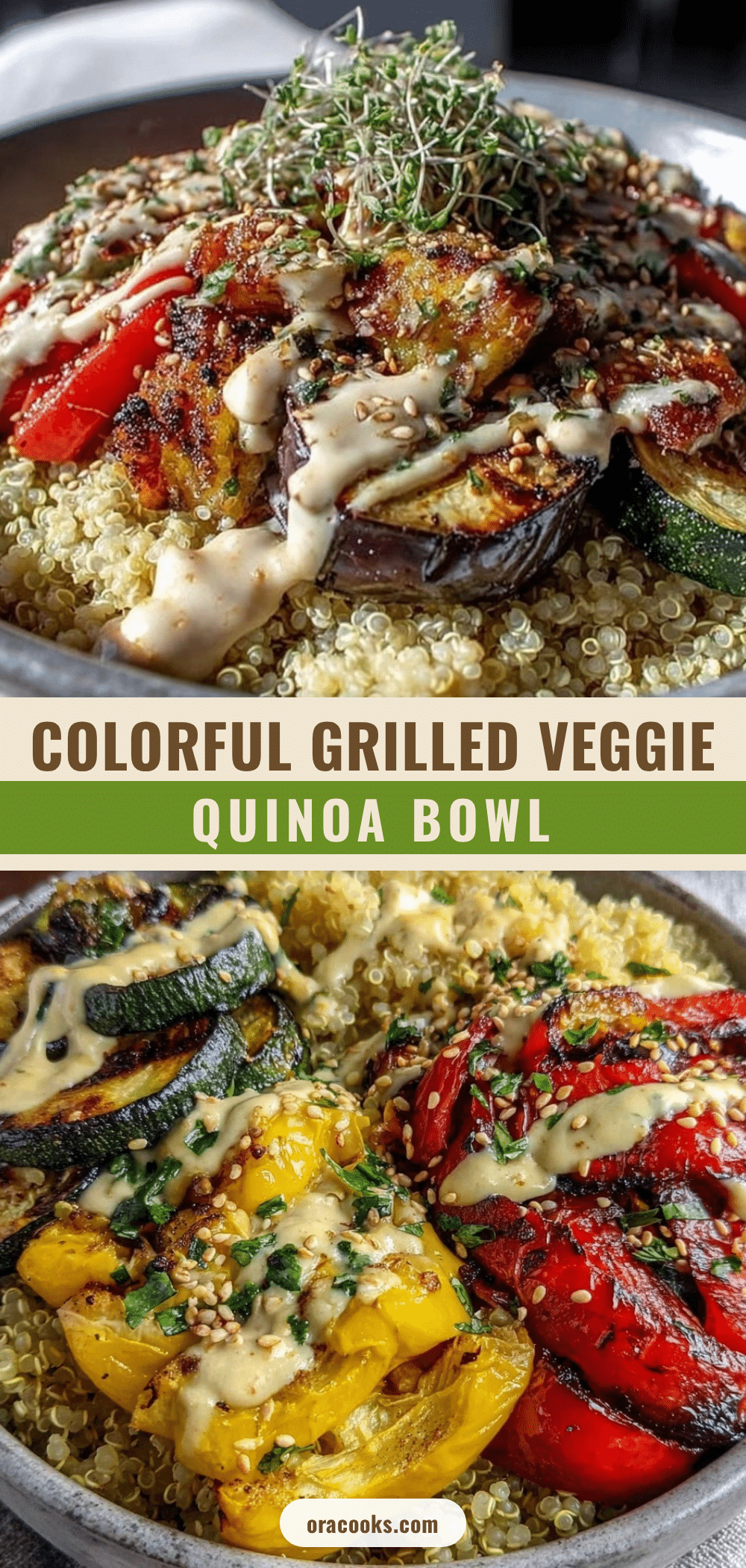 fresh grilled vegetable quinoa bowl recipe