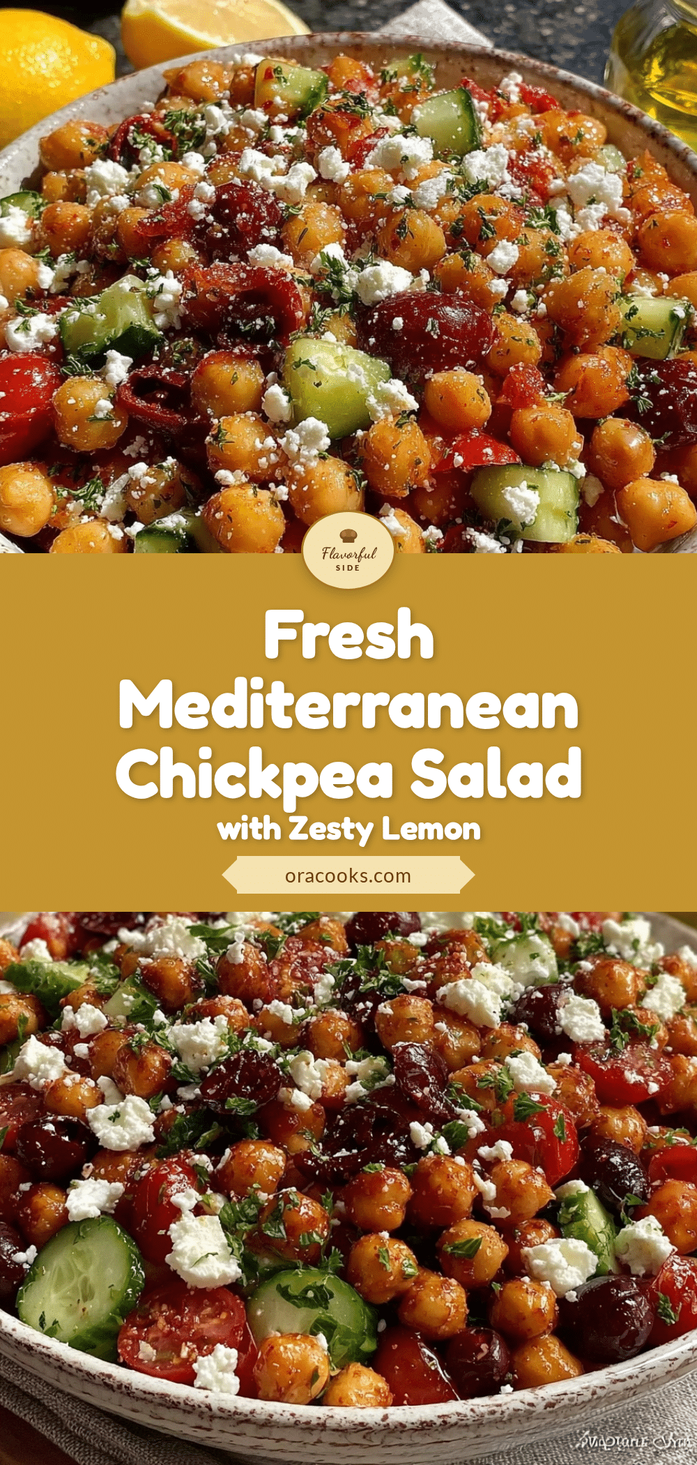 fresh mediterranean chickpea salad recipe