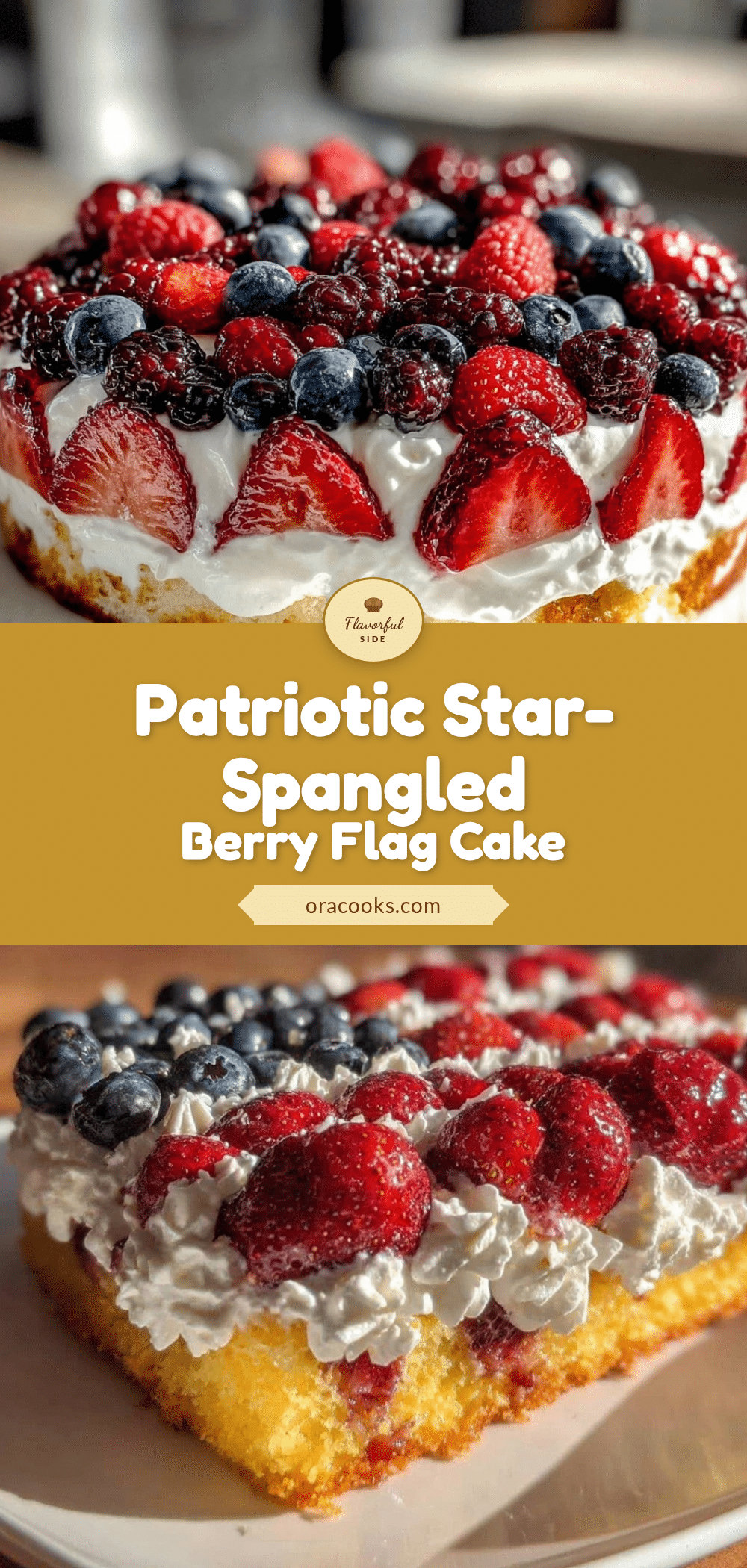 fresh star-spangled berry flag cake recipe
