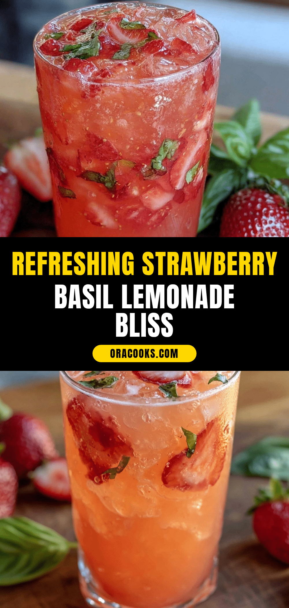 fresh strawberry basil lemonade recipe