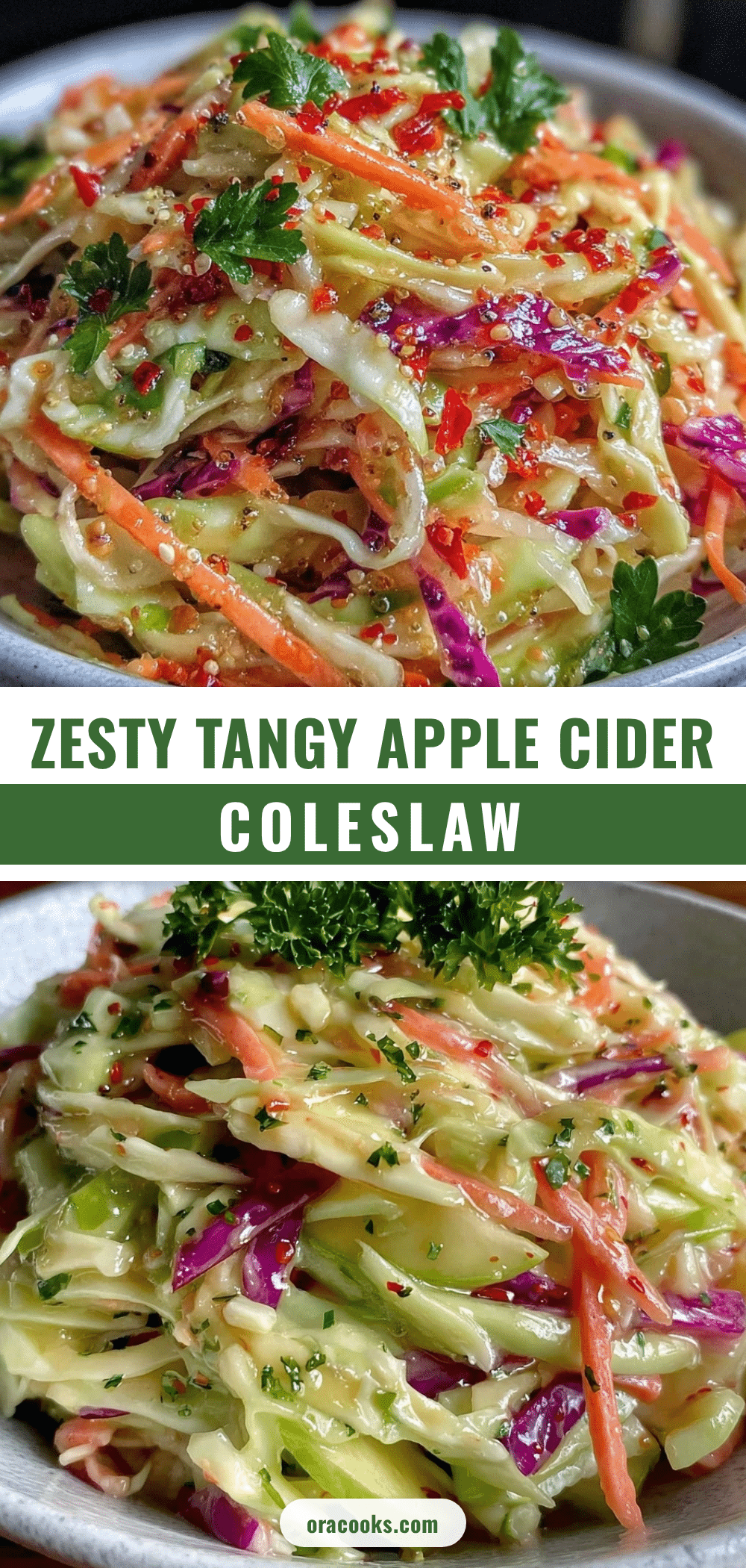 fresh tangy coleslaw with apple cider vinegar recipe