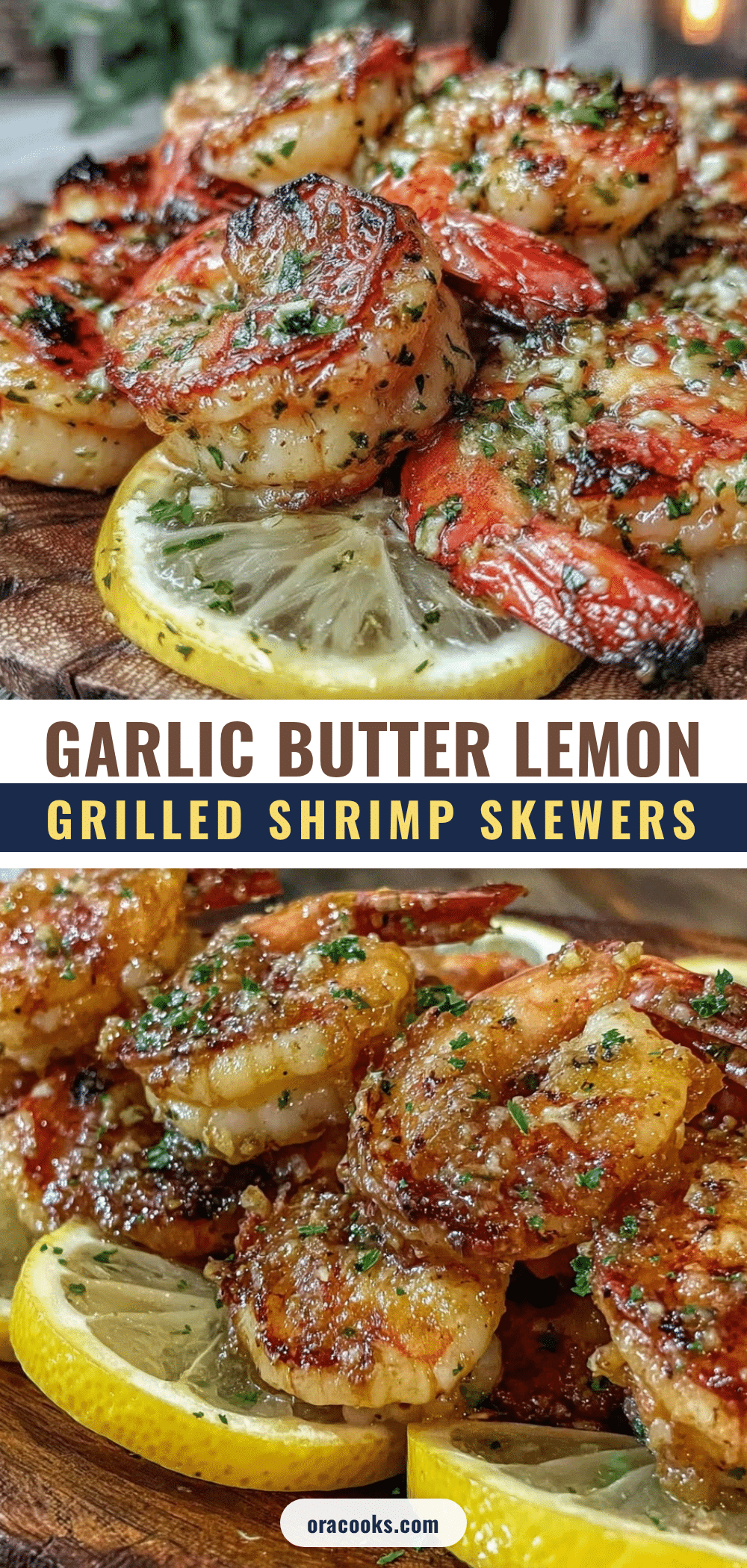 garlic butter grilled shrimp skewers recipe
