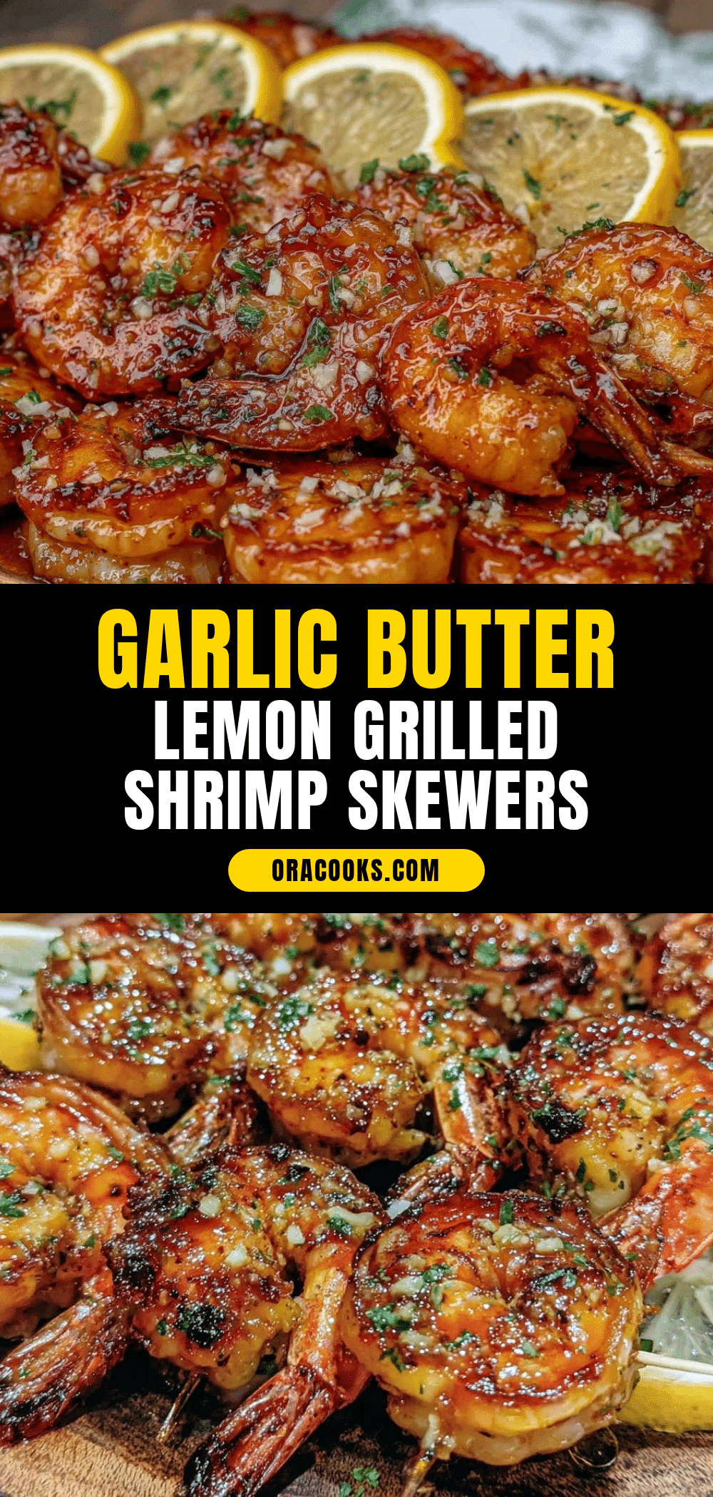 garlic butter grilled shrimp skewers recipe