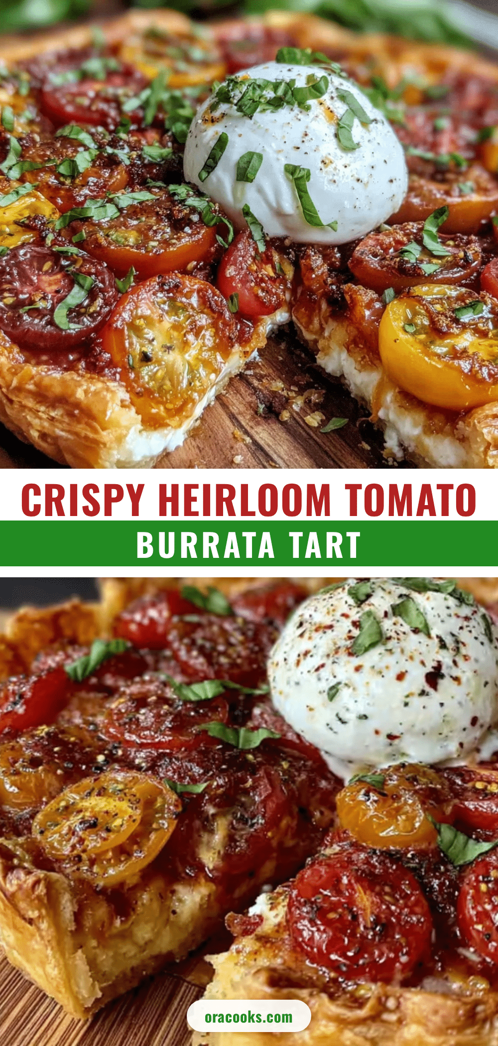 heirloom tomato burrata tart recipe