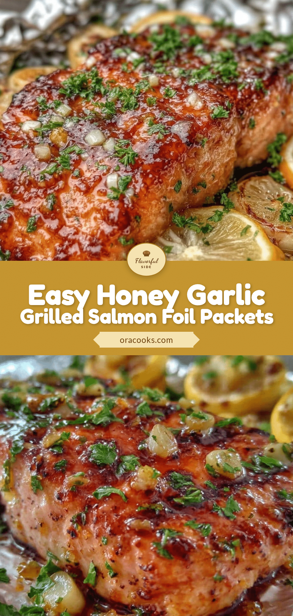 honey garlic grilled salmon foil packets recipe