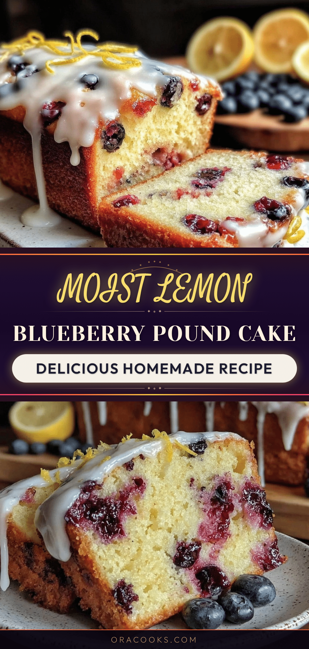 lemon blueberry pound cake recipe